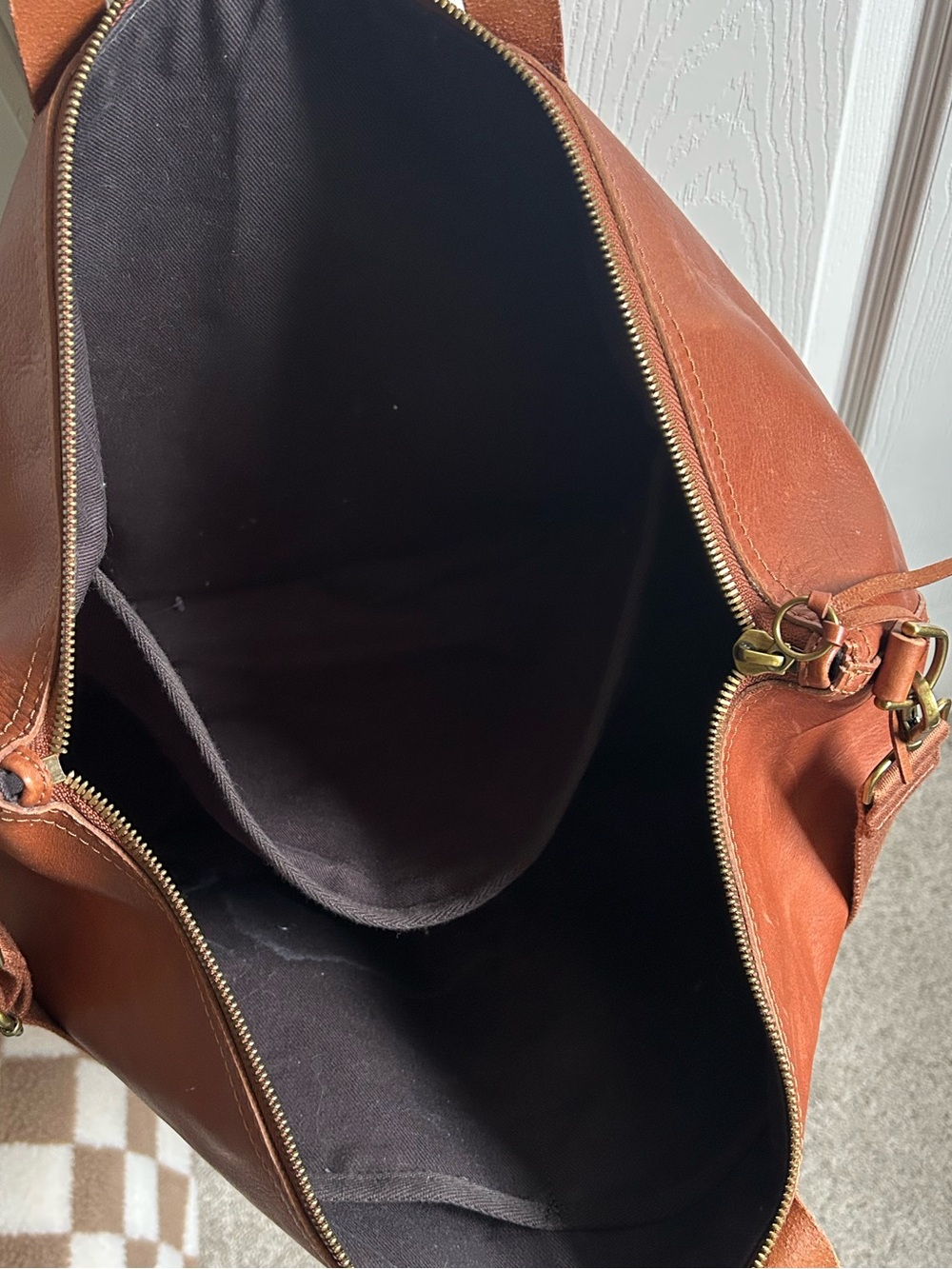 Madewell weekender leather Bag in Brown $100 - Picture 3 of 5